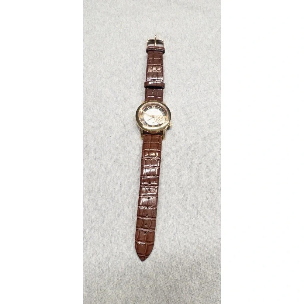 Akribos XXIV Womens Rose Crystal Transparent Watch ‎ 34mm New Battery